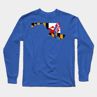 Maryland: State Flag Long Sleeve T-Shirt